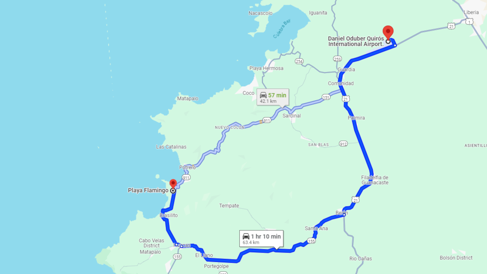 liberia to flamingo