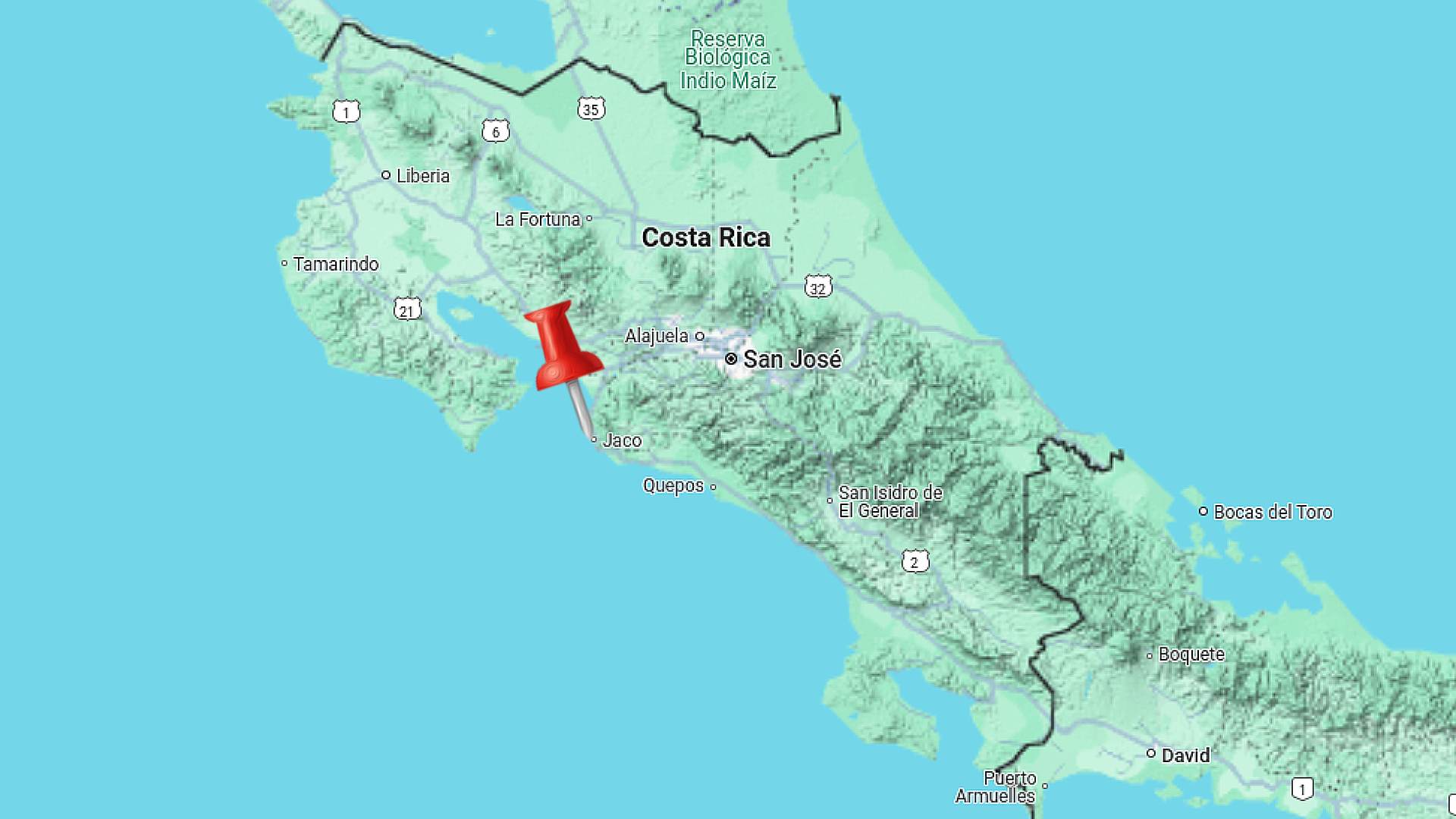 jaco hike location